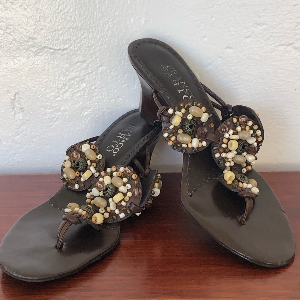 👠FRANCO Sarto Embellished Heels